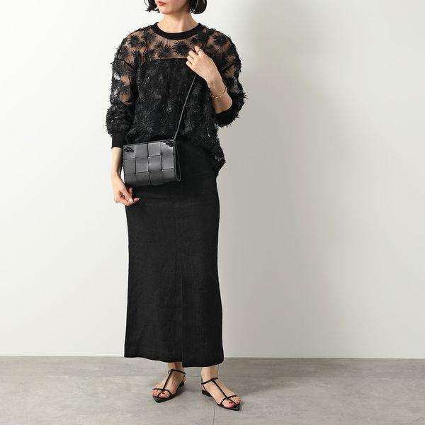 BOTTEGA VENETA ボッテガヴェネタ ショルダーバッグ MINI CASSETTE ミニ カセット 755842 VCQC2 レザー マキシイントレ ポシェット 鞄 8425/BLACK｜s-musee｜02