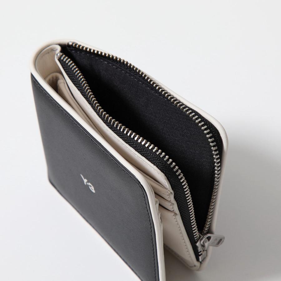 Y-3 ワイスリー 二つ折り財布 IN2384 メンズ ロゴ レザー 小銭入れあり