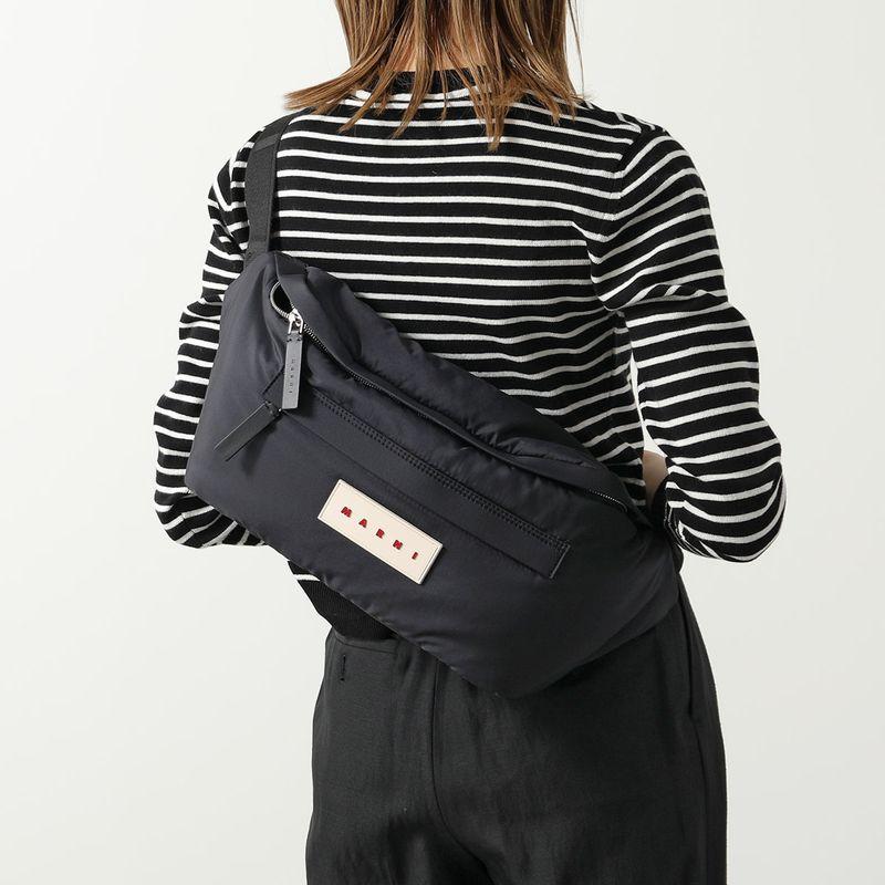 MARNI マルニ ボディバッグ ウエストバッグ MARNI（マルニ） ボディバッグ PUFF BUM BAG LARGE パフ バム ラージ