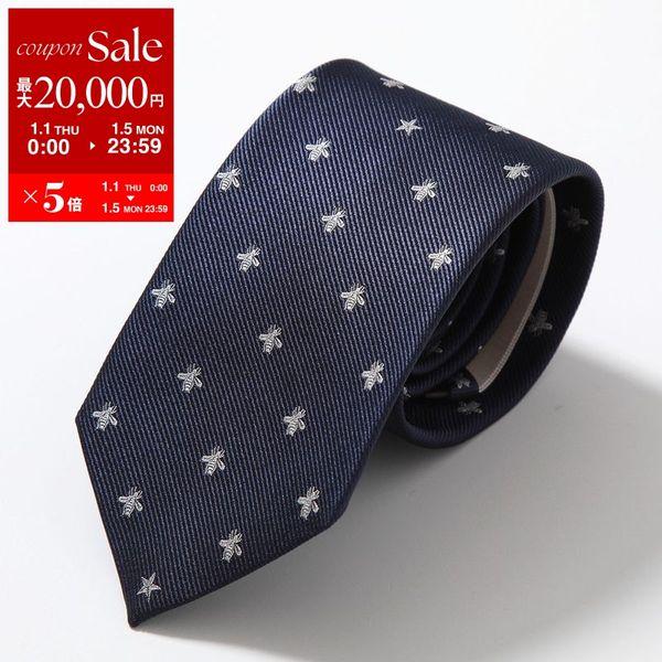 GUCCI（グッチ） ネクタイ 456526 4E002 メンズ シルク ジャガード Bee