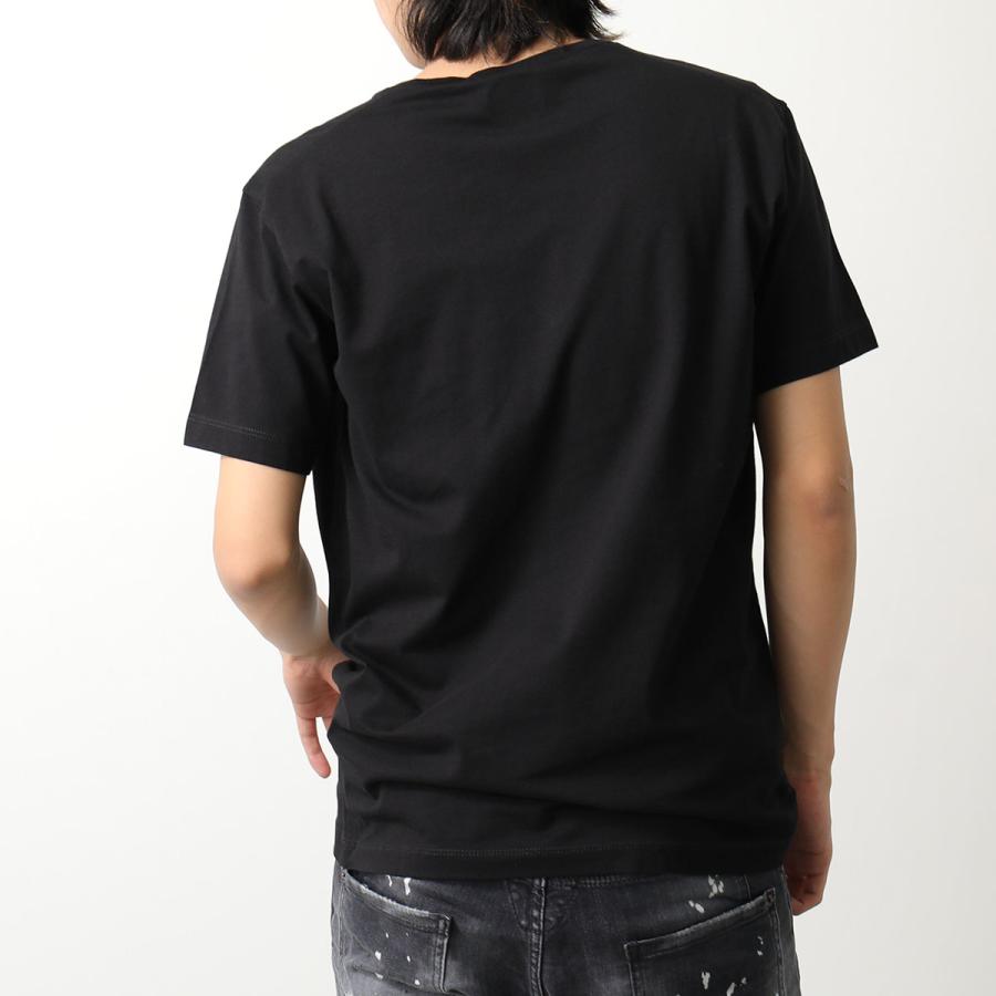 DSQUARED2 ディースクエアード Tシャツ S74GD1254 S24662 メンズ 半袖 カットソー Vネック ロゴT プレート コットン カラー2色｜s-musee｜09