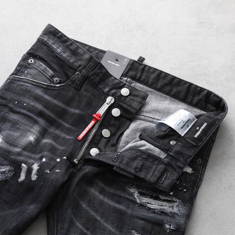 DSQUARED2（ディースクエアード） ジーンズ BLACK PIONER WASH SKATER