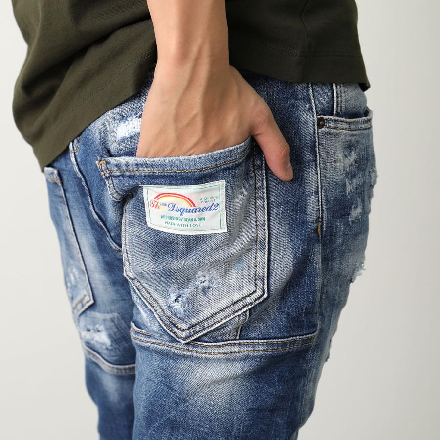 DSQUARED2 ディースクエアード ジーンズ TIDY BIKER JEAN S74LB1438 S30872 メンズ デニムパンツ ストレッチ ウォッシュ加工 ダメージ加工 470｜s-musee｜05