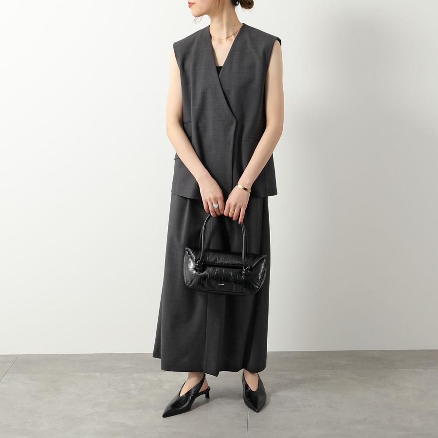 美品JIL SANDER ジルサンダー サテンスクエアノースリーブトップ黒 JIL SANDER（ジルサンダー） ハンドバッグ KNOT SM ノット J07ZH0020