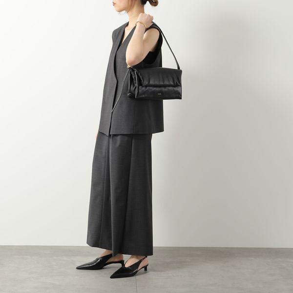 JIL SANDER ジルサンダー ショルダーバッグ Origami Shoulder Bag オリガミ J07ZH0018 P6569 レディース レザー クロスボディ 鞄 001/BLACK｜s-musee｜03