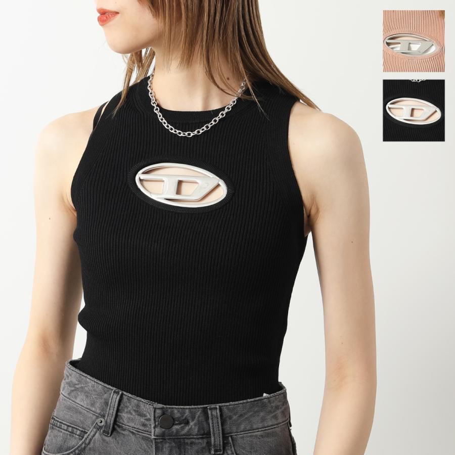 DIESEL M-Onerva-Top ブラックニット タンクトップ Diesel M-Onerva Tank Top | Black | FARFETCH
