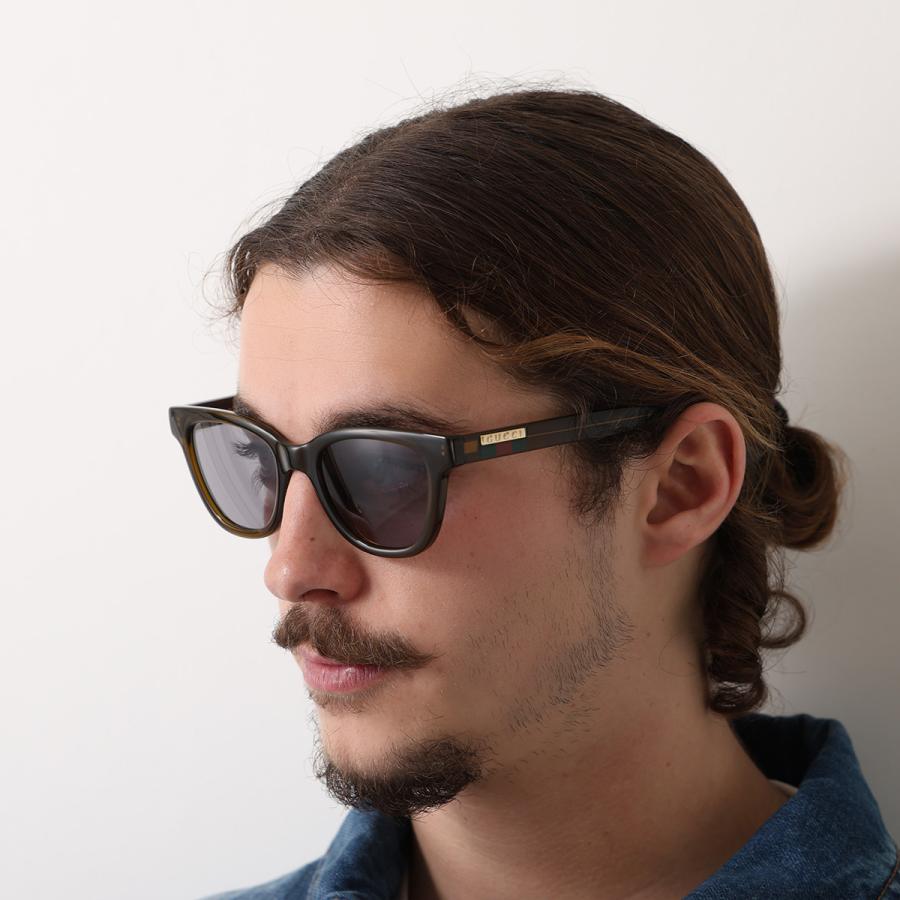 GUCCI(グッチ) サングラス ウェリントン GG0916S 黒×ゴールド×ダークブラウン GUCCI - GUCCI(グッチ) サングラス ウェリントン GG0916S 黒×ゴールド