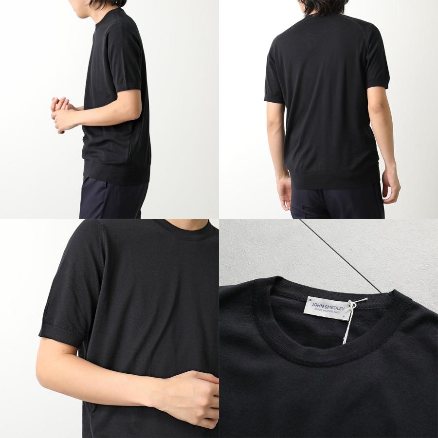 JOHN SMEDLEY ジョンスメドレー ニット セーター KEMPTON ケンプトン メンズ EASY FIT 30G 半袖 クルーネック コットン 無地 カラー11色の画像