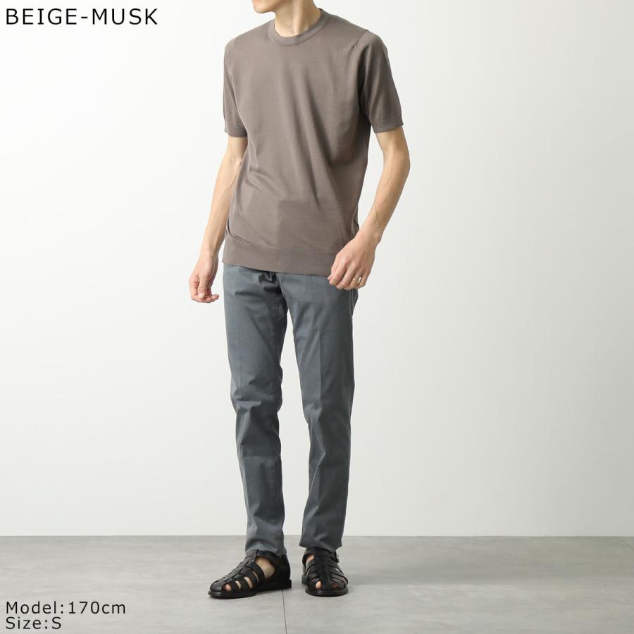 JOHN SMEDLEY ジョンスメドレー ニット セーター KEMPTON ケンプトン メンズ EASY FIT 30G 半袖 クルーネック コットン 無地 カラー11色の画像