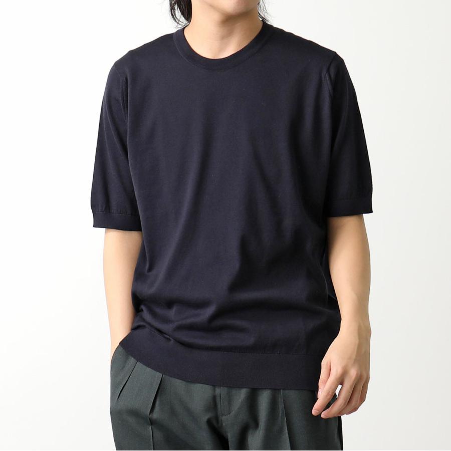 メンズ ジョンスメドレー コットン Tシャツ KEMPTON ネイビー