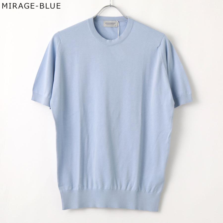 JOHN SMEDLEY ジョンスメドレー ニット セーター KEMPTON ケンプトン メンズ EASY FIT 30G 半袖 クルーネック コットン 無地 カラー11色の画像