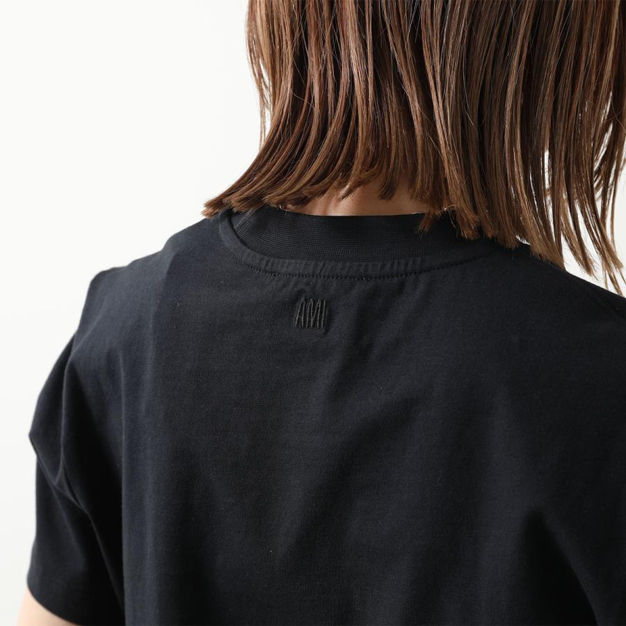 ami paris アミパリス Tシャツ UTS003.724 レディース 半袖 クルーネック カットソー ハートロゴ 刺繍 コットン カラー2色｜s-musee｜10