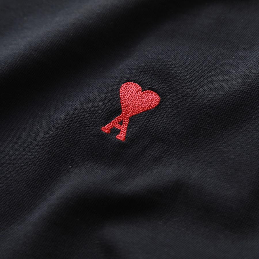 ami paris アミパリス Tシャツ AMI DE COEUR BFUTS005.726 メンズ 半袖 カットソー コットン ハートロゴ刺繍 ロゴT クルーネック カラー2色｜s-musee｜13