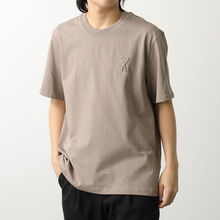 ami paris アミパリス Tシャツ AMI DE COEUR UTS025.726 メンズ 半袖 カットソー コットン ハート エンボスロゴ ロゴT クルーネック カラー3色｜s-musee｜11