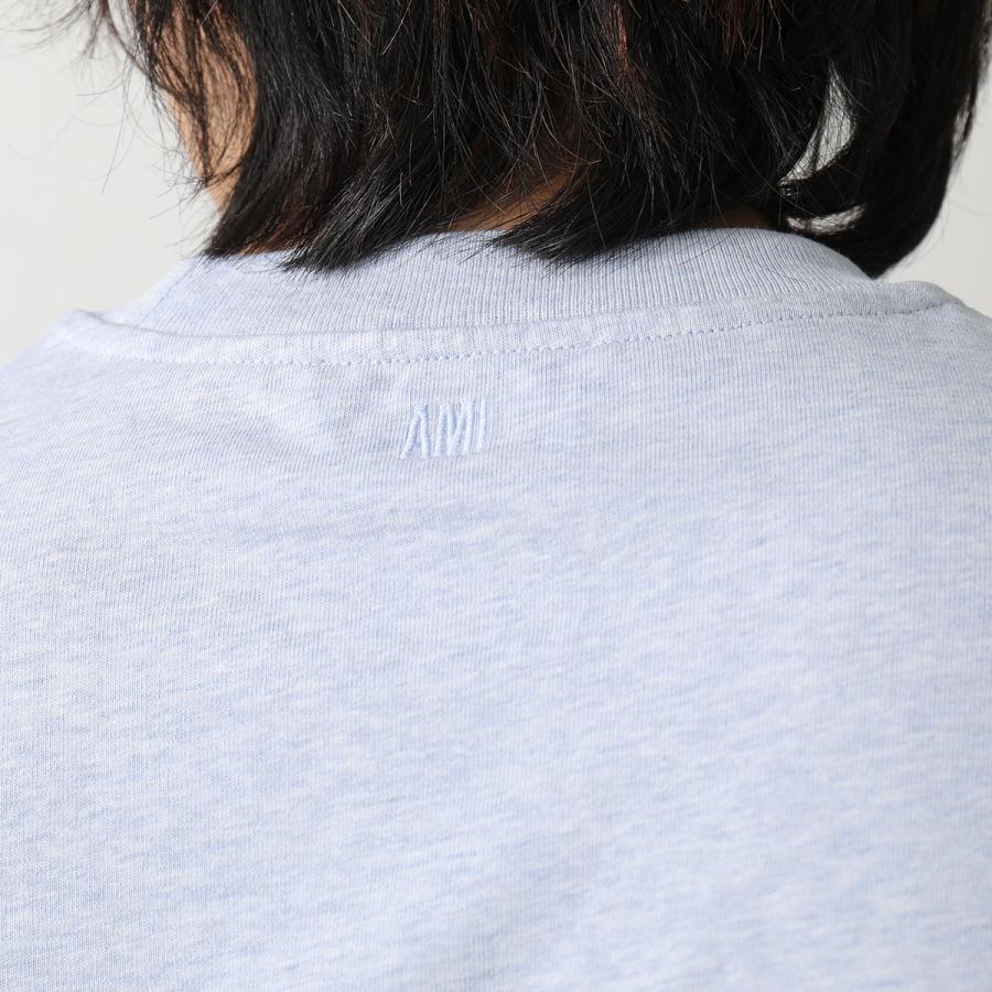 ami paris アミパリス Tシャツ AMI DE COEUR UTS005.726 メンズ 半袖 カットソー コットン ハートロゴ刺繍 ロゴT クルーネック カラー3色｜s-musee｜15