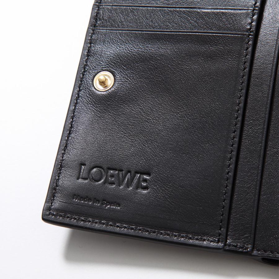 LOEWE ロエベ 二つ折り財布 CLE0P30X01 メンズ レザー ミニ財布 小銭入れあり ロゴ 1100/NEGRO/BLACK｜s-musee｜06