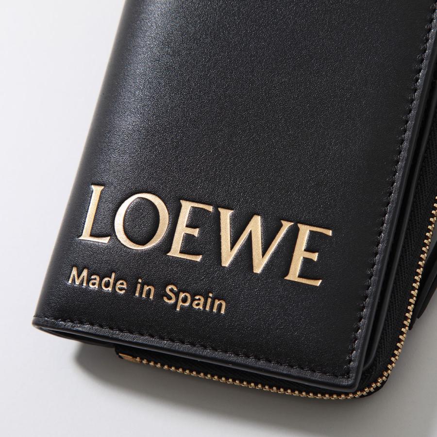 LOEWE ロエベ 二つ折り財布 CLE0P30X01 レディース レザー ミニ財布 ロゴ 1100/NEGRO/BLACK｜s-musee｜09