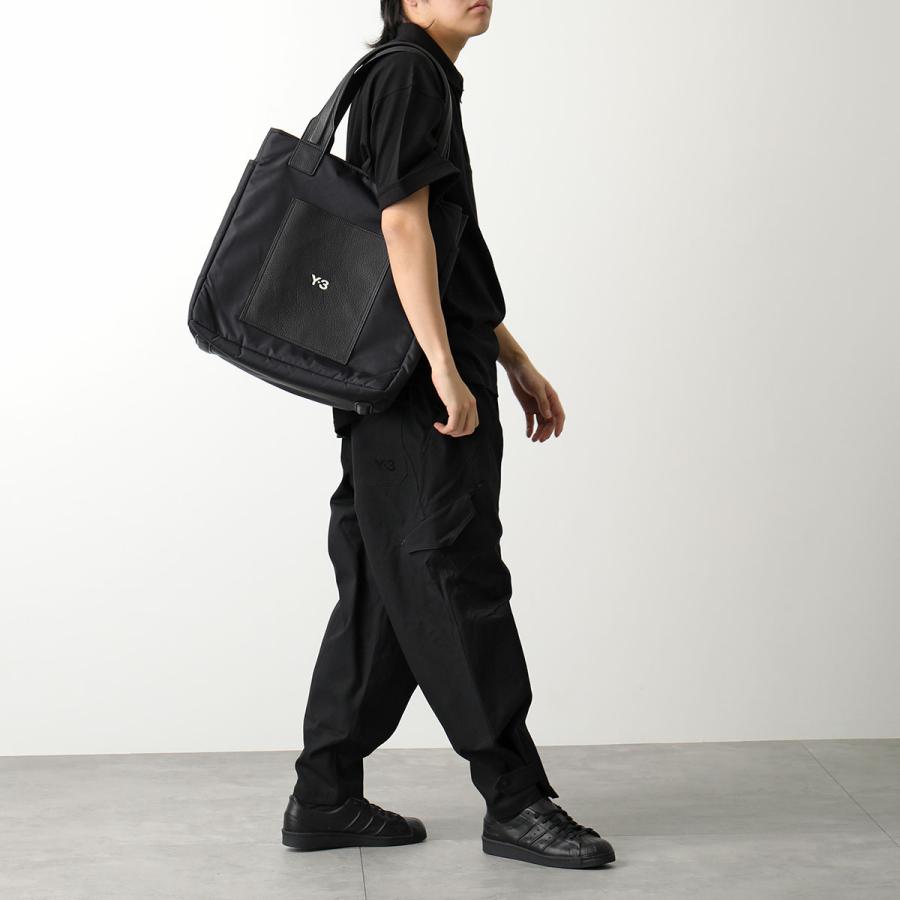 Y-3 ワイスリー トートバッグ LUX BAG IY0098 IY0099 メンズ ナイロン×レザー ロゴ ショッピングバッグ 鞄 カラー2色｜s-musee｜04