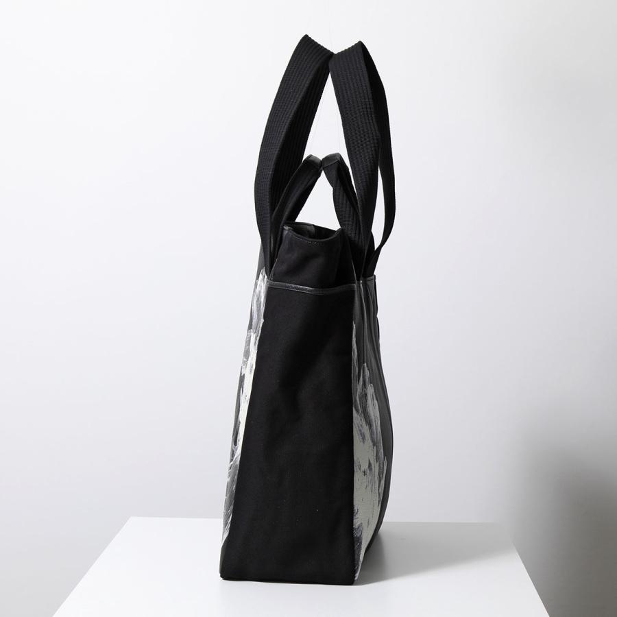 Y-3 ワイスリー トートバッグ FLR S BAG フローラル S バッグ IN2406 メンズ コットン×レザー ロゴ ショッピングバッグ 鞄 BLACK｜s-musee｜06