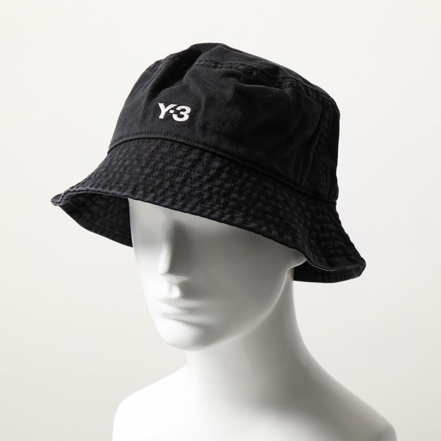 Y-3 ワイスリー バケットハット IX7000 メンズ コットン ロゴ刺繍 帽子