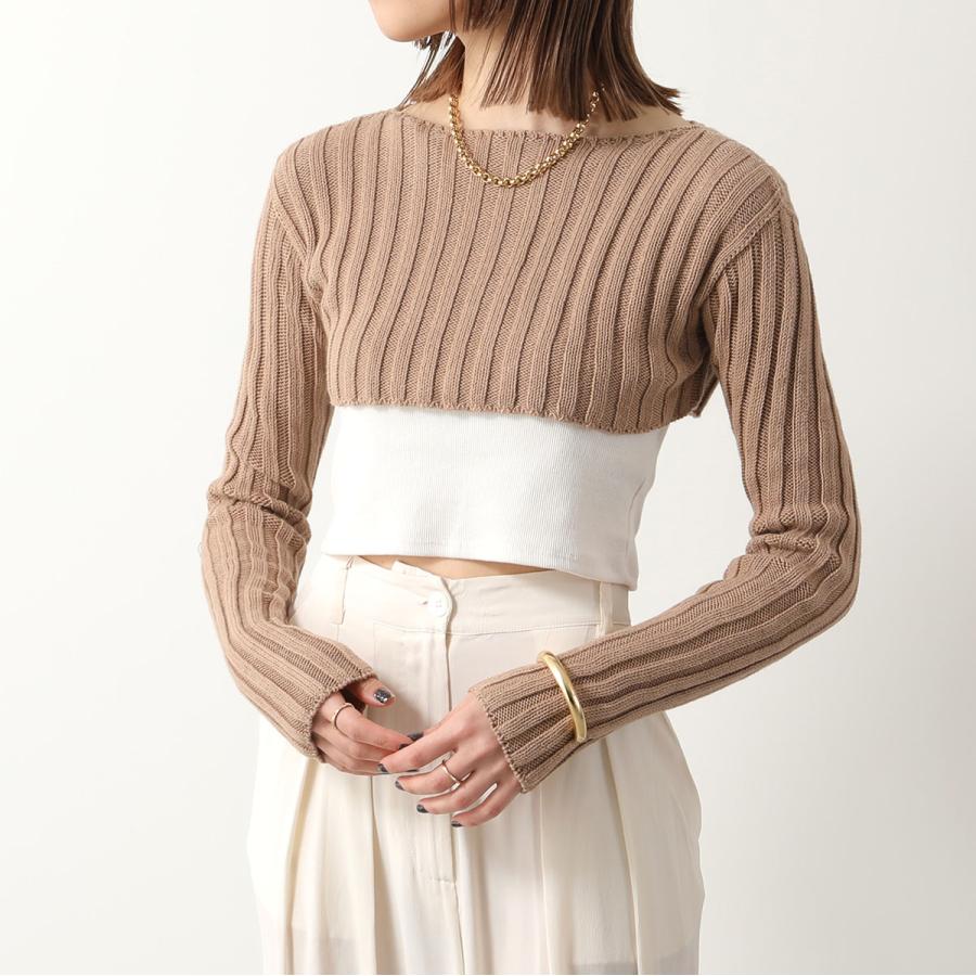 【人気完売品】baserange ニットプルオーバー　XS-S BASERANGE（ベースレンジ） セーター MACAU SLEEVE PULLOVER KNMAP CO