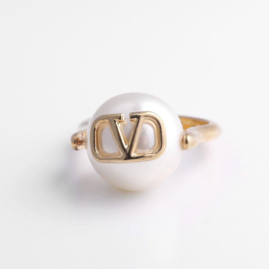 VALENTINO ヴァレンティノ リング 4W2J0U83DHC レディース 指輪 Vロゴ パール アクセサリー 0O3の画像