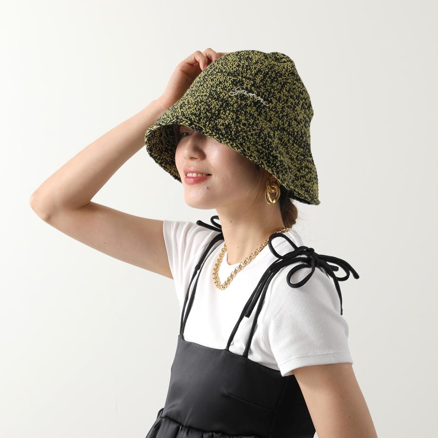 GANNI ガニー バケットハット Cotton Crochet Bucket Hat A5810 GANNI ガニー バケットハット Cotton Crochet Bucket Hat A5810