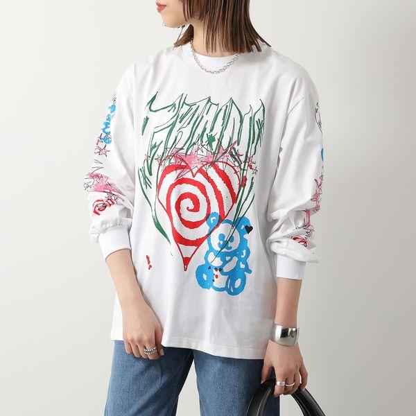GANNI ガニー 長袖 Tシャツ Future Heavy Jersey Long Sleeve T-Shirt 