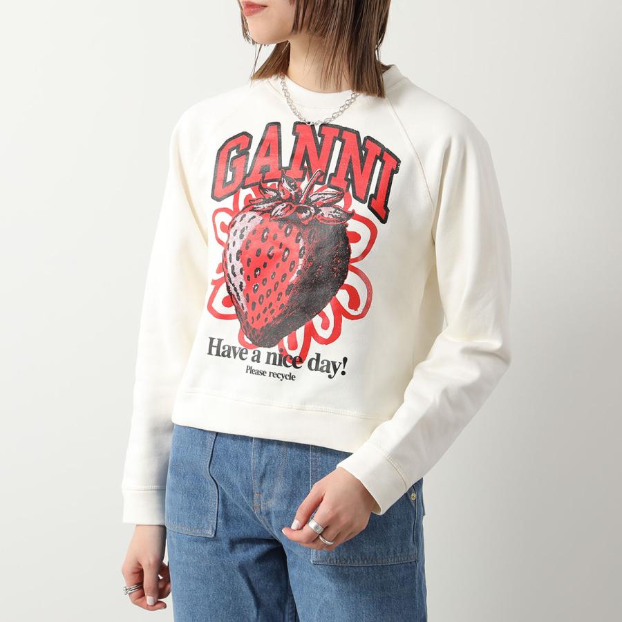 GANNI（ガニー） スウェットシャツ Isoli Raglan Strawberry