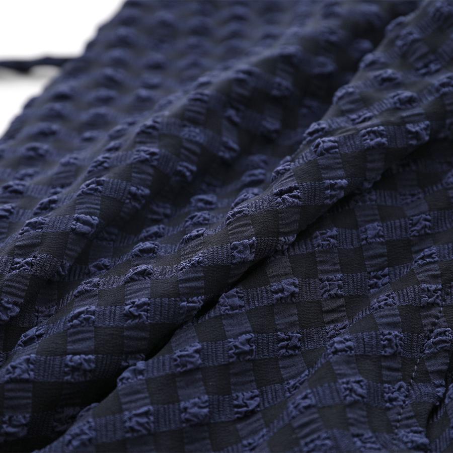 GANNI ガニー ワンピース Stretch Seersucker Gathered Midi Wrap 
