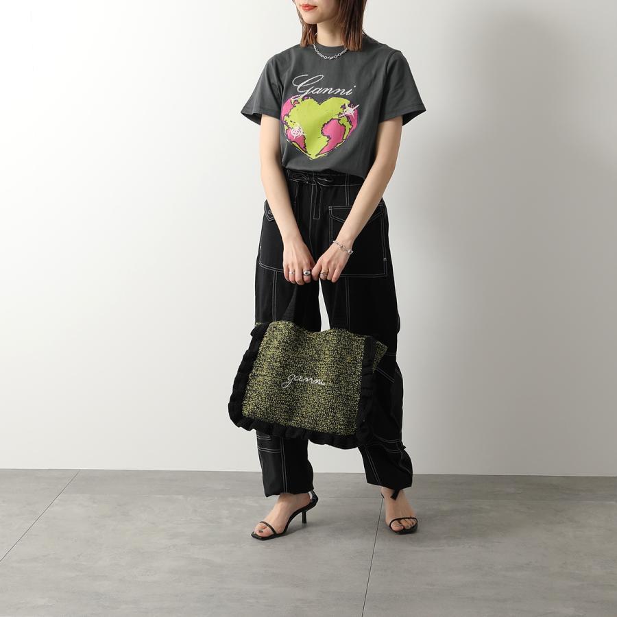 GANNI（ガニー） トートバッグ Cotton Crochet Frill Tote A5812 A5813