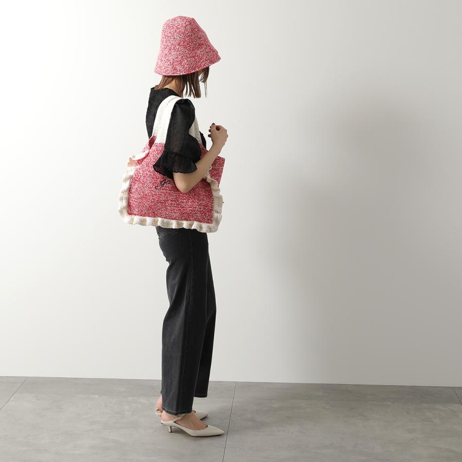GANNI（ガニー） トートバッグ Cotton Crochet Frill Tote A5812 A5813