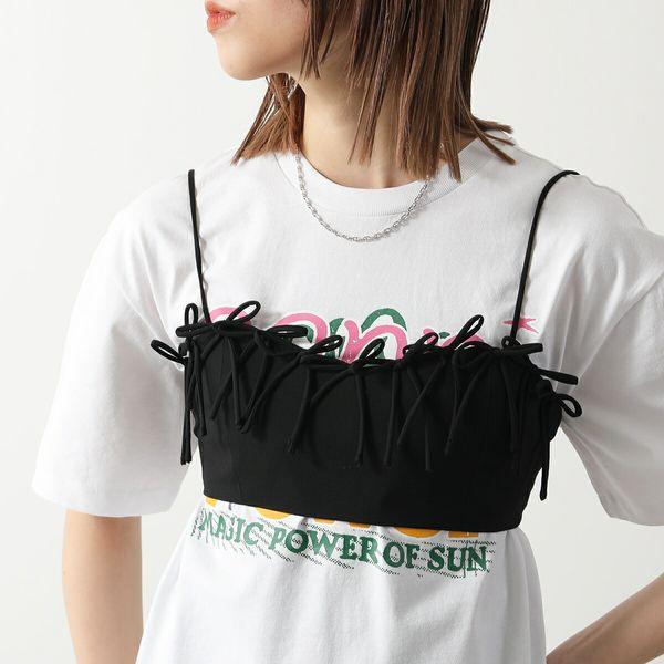 GANNI（ガニー） ビスチェ Drapey Melange Sleeveless Top F8675 6627