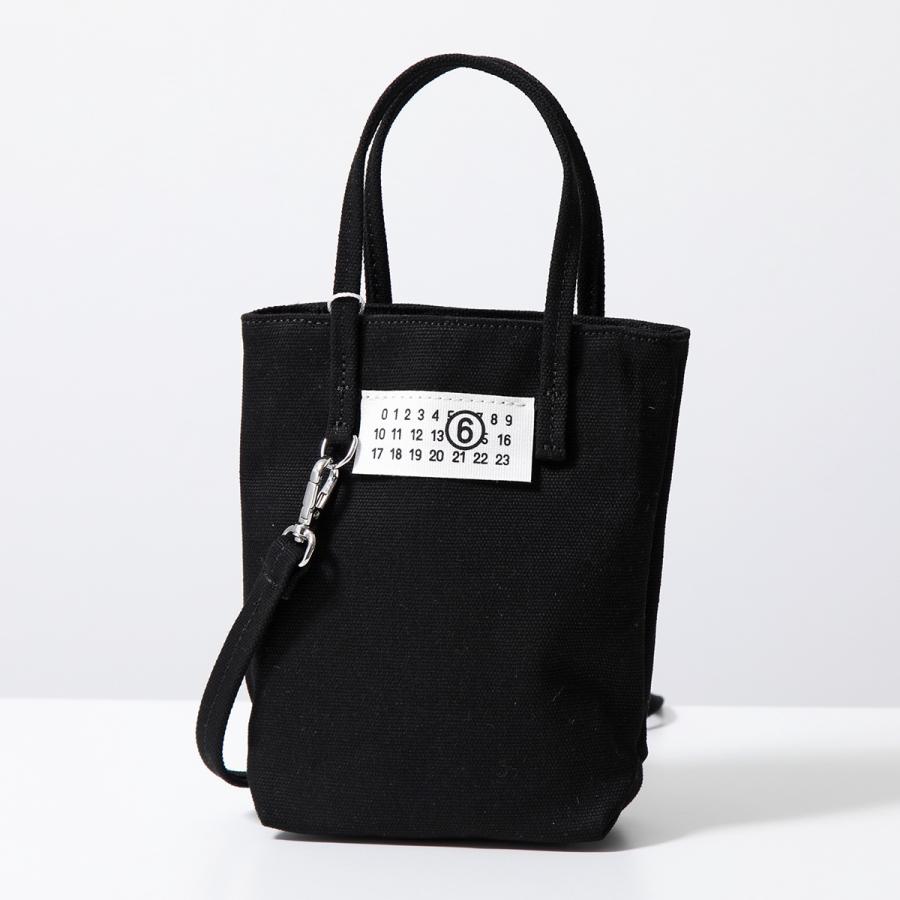 MM6 ミニショルダーバッグ 黒 キャンバス MM6 エムエムシックス メゾンマルジェラ ショルダーバッグ SB5ZI0005