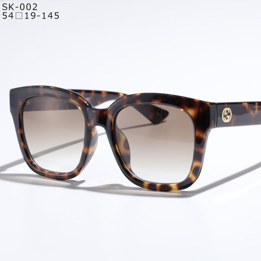 GUCCI グッチ サングラス GG1338SK GG1338S レディース 偏光レンズ ボストン ウェリントン セルフレーム アジアンフィット カラー6色の画像