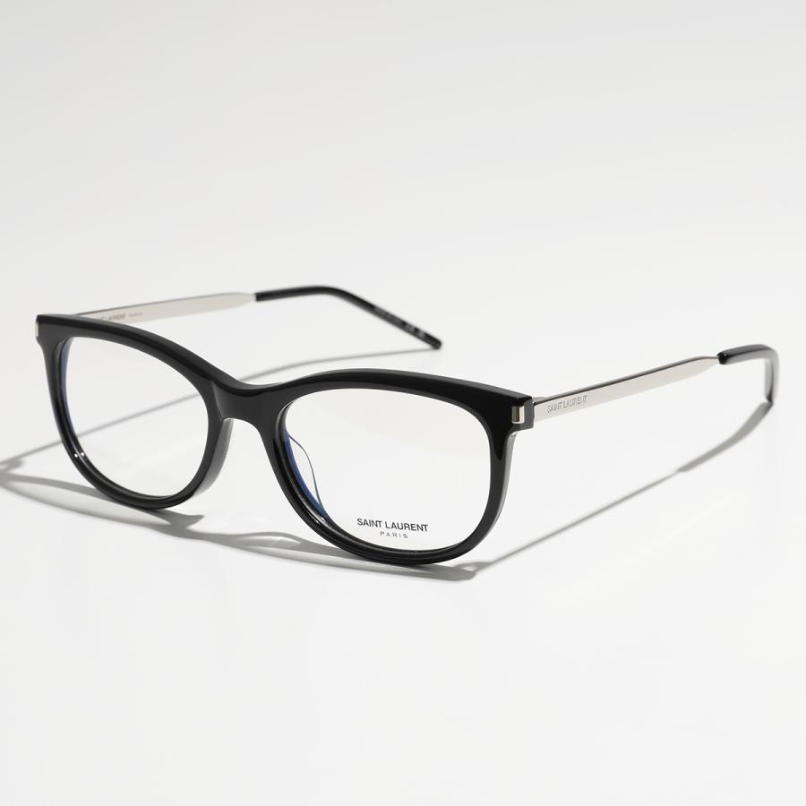 SAINT LAURENT サンローラン メガネ SL 513 レディース ウェリントン型 伊達メガネ 眼鏡 めがね 黒縁メガネ ロゴ アイウェア 001｜s-musee｜09