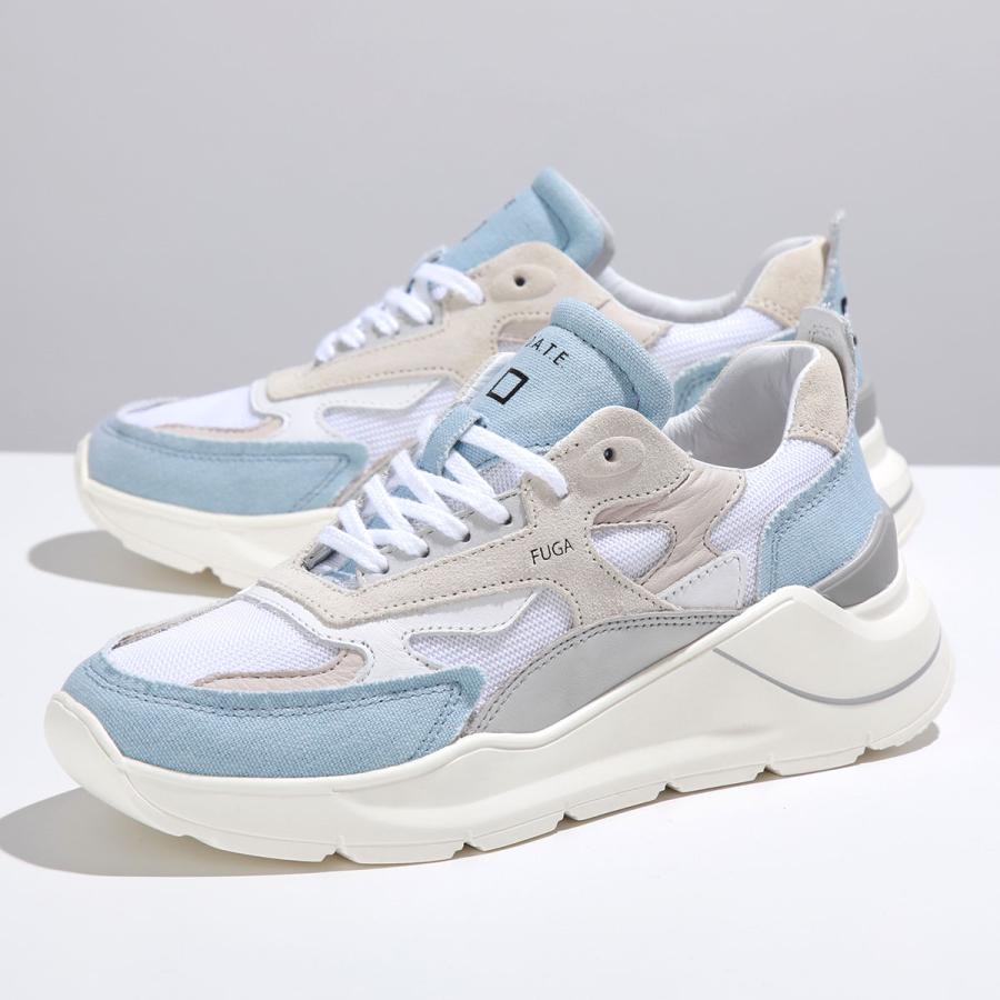 未使用 デイト フーガ メソッド 厚底 レザー スニーカー 22.5㎝ D.A.T.E. デイト スニーカー FUGA フーガ レディース ローカット