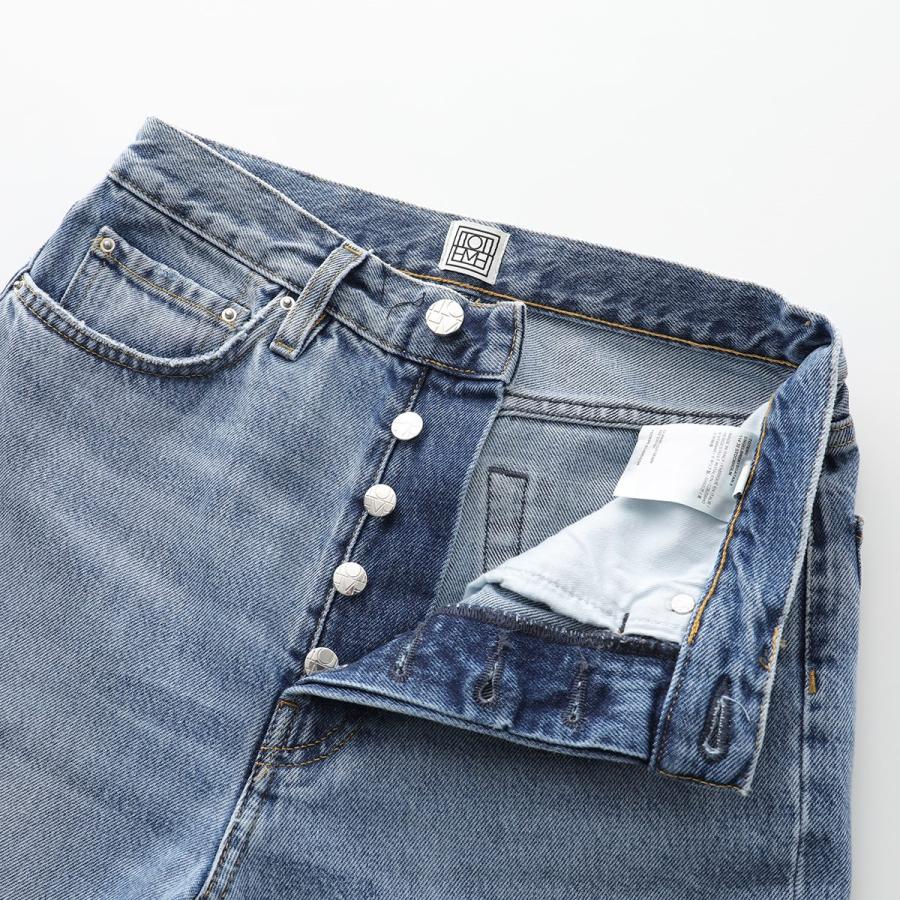 Toteme トーテム ジーンズ CLASSIC CUT DENIMU 222 235 741 レディース デニムパンツ オーガニックコットン ストレート 485/WORN-BLUE｜s-musee｜08