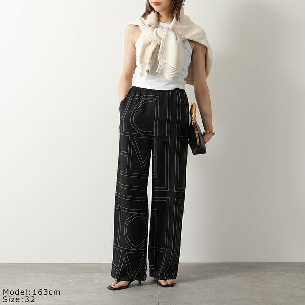 TOTEME Toteme トーテム ワイドパンツ MONOGRAM PAJAMA PANTS TOTEME Toteme トーテム ワイドパンツ MONOGRAM PAJAMA PANTS