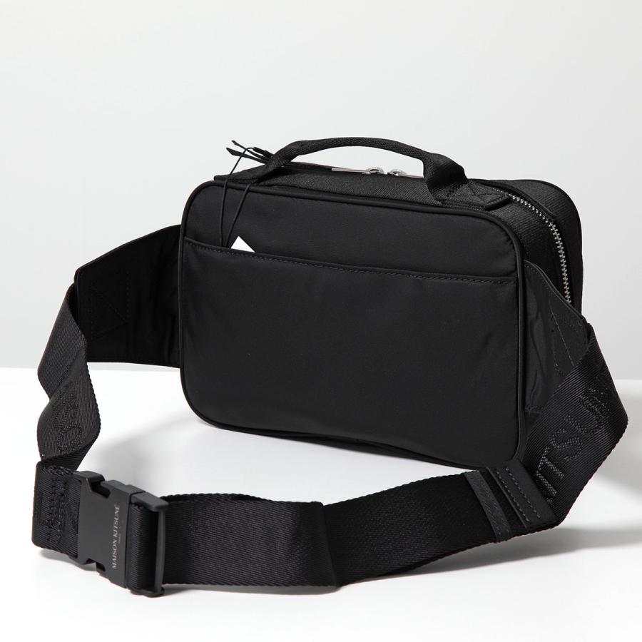 【美品】メゾンキツネ ボディバッグ ブラック 中古・古着通販】maison kitsune (メゾンキツネ) ボディバッグ