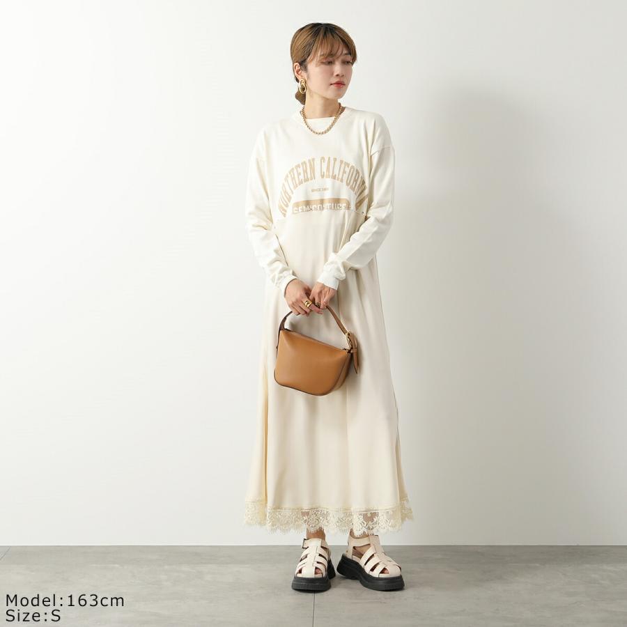 【25ss 未使用品】m,i,d ワンピース ジオメトリックジャカード 7分袖ワンピース(51443121-2024