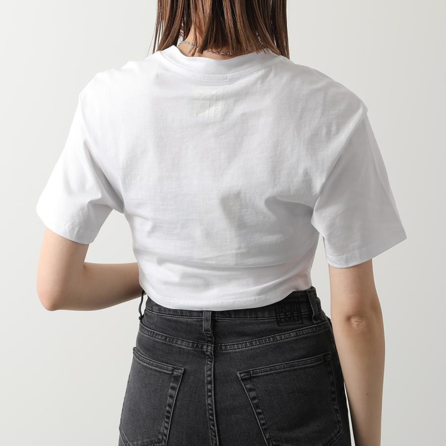 Semicouture セミクチュール 半袖 Tシャツ Y4SJ02 レディース カットソー ショート丈 ギャザー コットン クルーネック カラー2色｜s-musee｜12