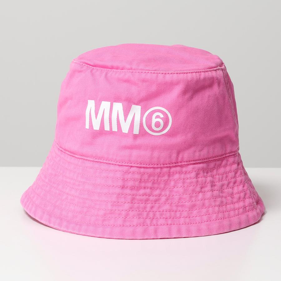 【美品】メゾンマルジェラ　MM6　バケットハット　帽子　ピンク MM6 帽子 ハット Maison Margiela(エムエムシックス メゾン マルジェラ