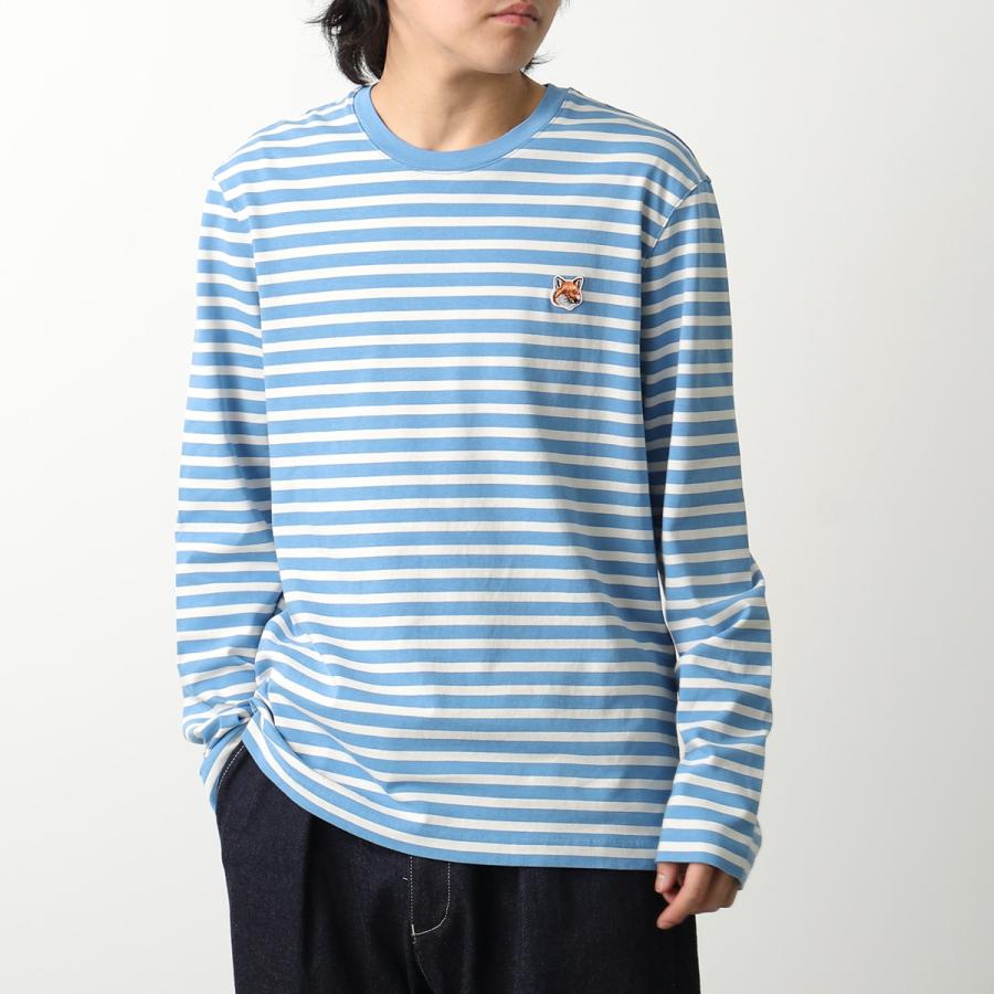 MAISON KITSUNÉ メゾンキツネ　長袖ストライプTシャツ MAISON KITSUNE（メゾン キツネ） Tシャツ FOX HEAD ナチュラル