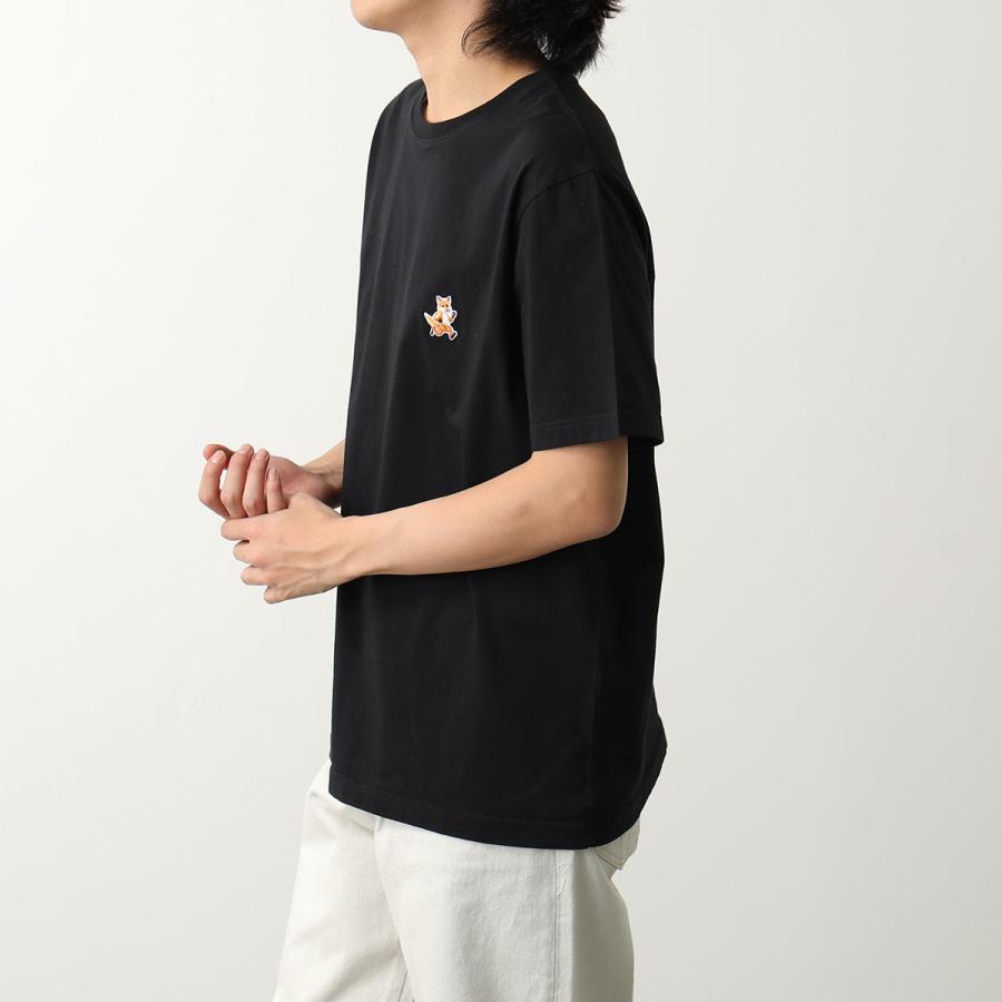 メゾンキツネ　Tシャツ　バイカラー　ブラック　ホワイト　美品 MAISON KITSUNE（メゾン キツネ） Tシャツ SPEEDY FOX スピーディ