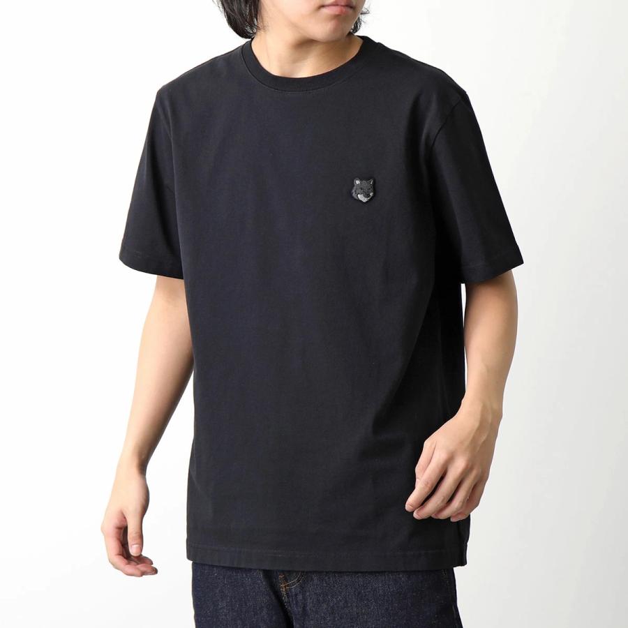 正規品 メゾンキツネ 半袖Tシャツ フォックスヘッド ブラック黒 M 新品 MAISON KITSUNE（メゾン キツネ） Tシャツ BOLD FOX HEAD フォックス