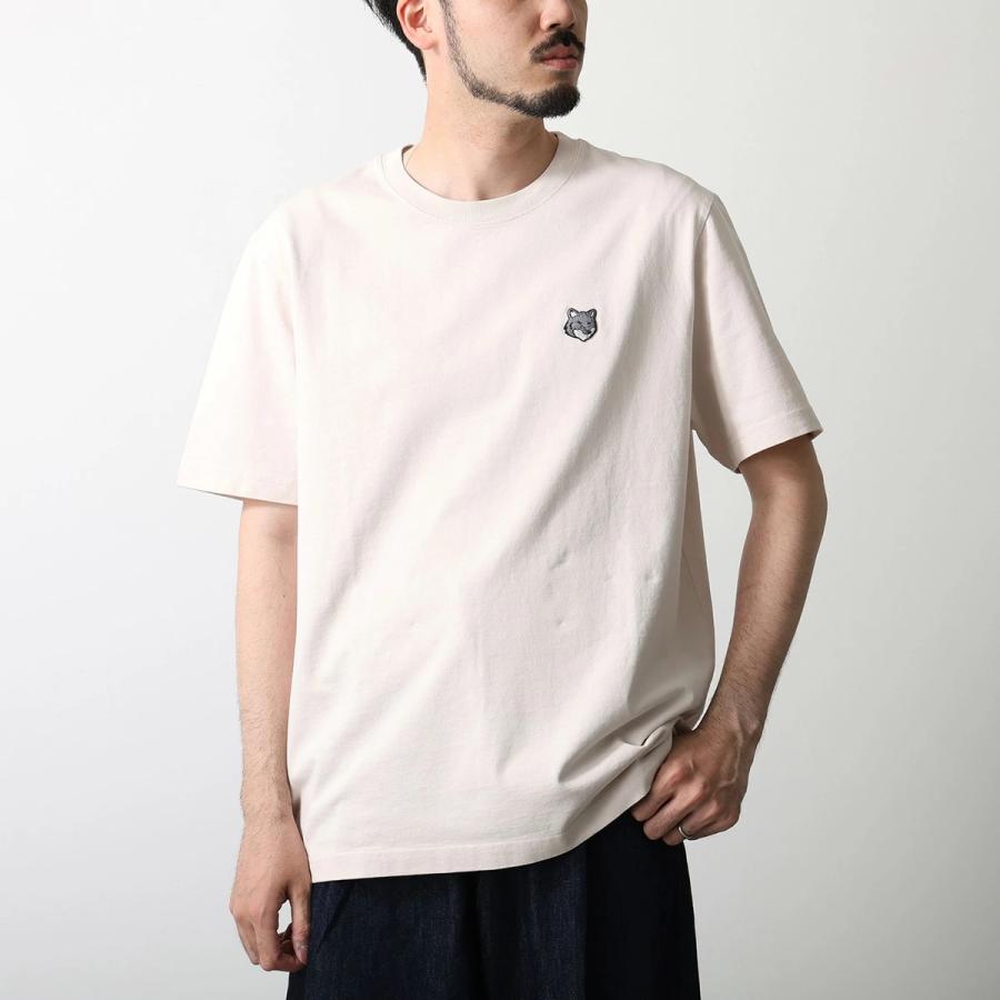 新品タグ付きMAISON KITSUNÉ アイボリー 半袖Tシャツ M MAISON KITSUNE（メゾン キツネ） 半袖 tシャツ メンズ レディース