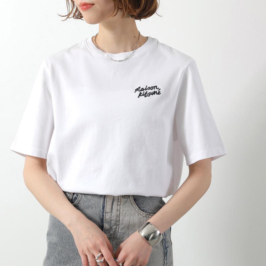 24SS新品✨MAISON KITSUNEメゾンキツネハンドライティング ポロ MAISON KITSUNE（メゾン キツネ） Tシャツ HANDWRITING ハンド
