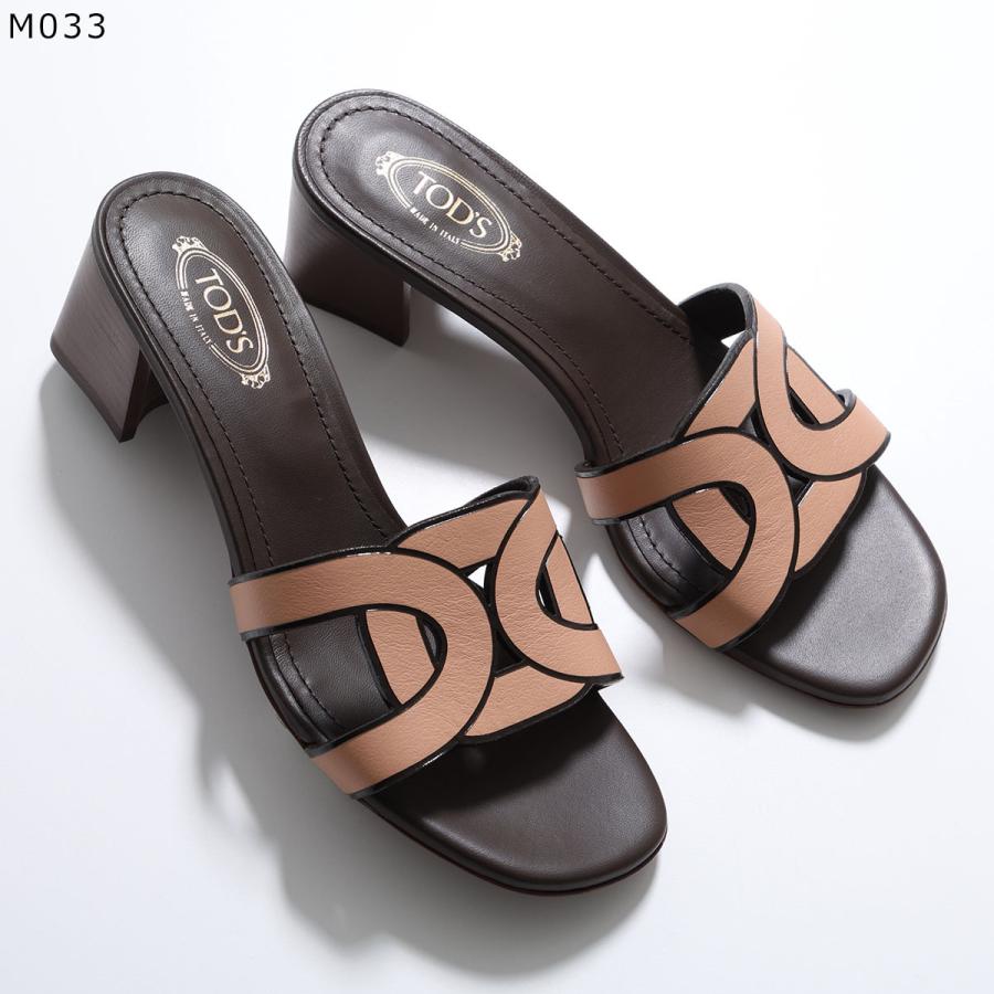 【美品】TOD’S トッズ レザー　クリアヒール　サンダル 37 約23.5cm TOD'S（トッズ） TODS サンダル KATE ケイト XXW04J0GU70MID