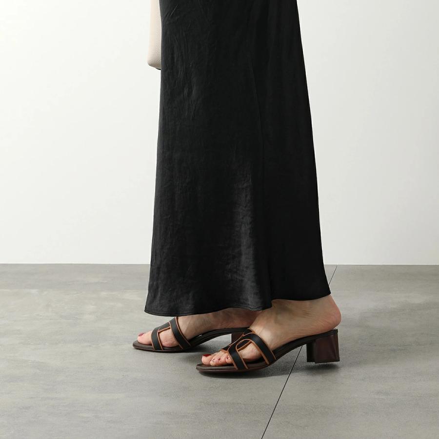 【美品】TOD’S トッズ レザー　クリアヒール　サンダル 37 約23.5cm TOD'S - TOD'S(トッズ) ミュール 34 レディース - ライトパープル